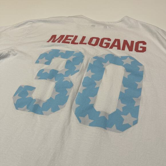 Marshmello Baseball Jersey Mens Size XL White EDM Music Electronica Mellogang - Picture 4 of 16